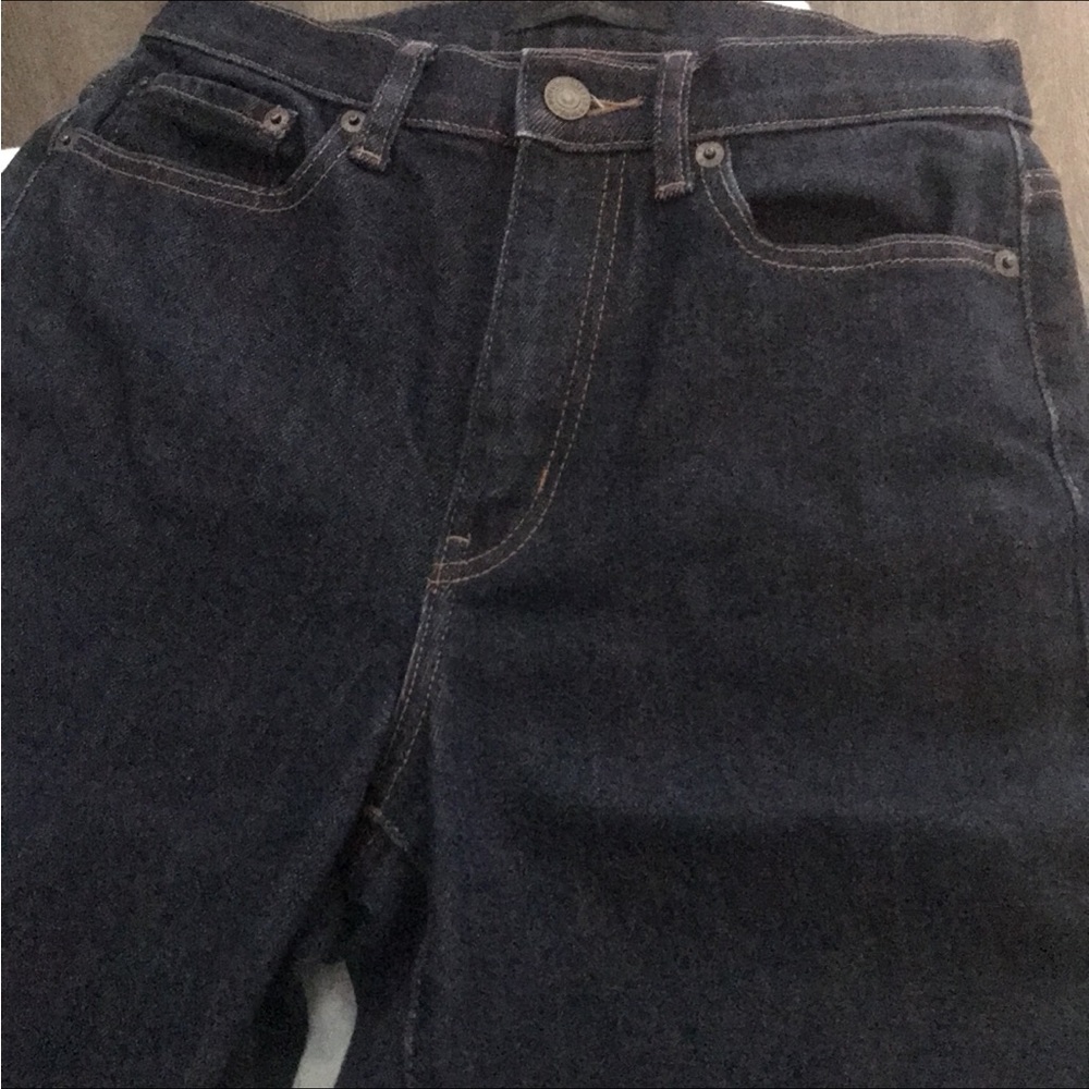 Uniqlo navy blue straight jeans 25inch